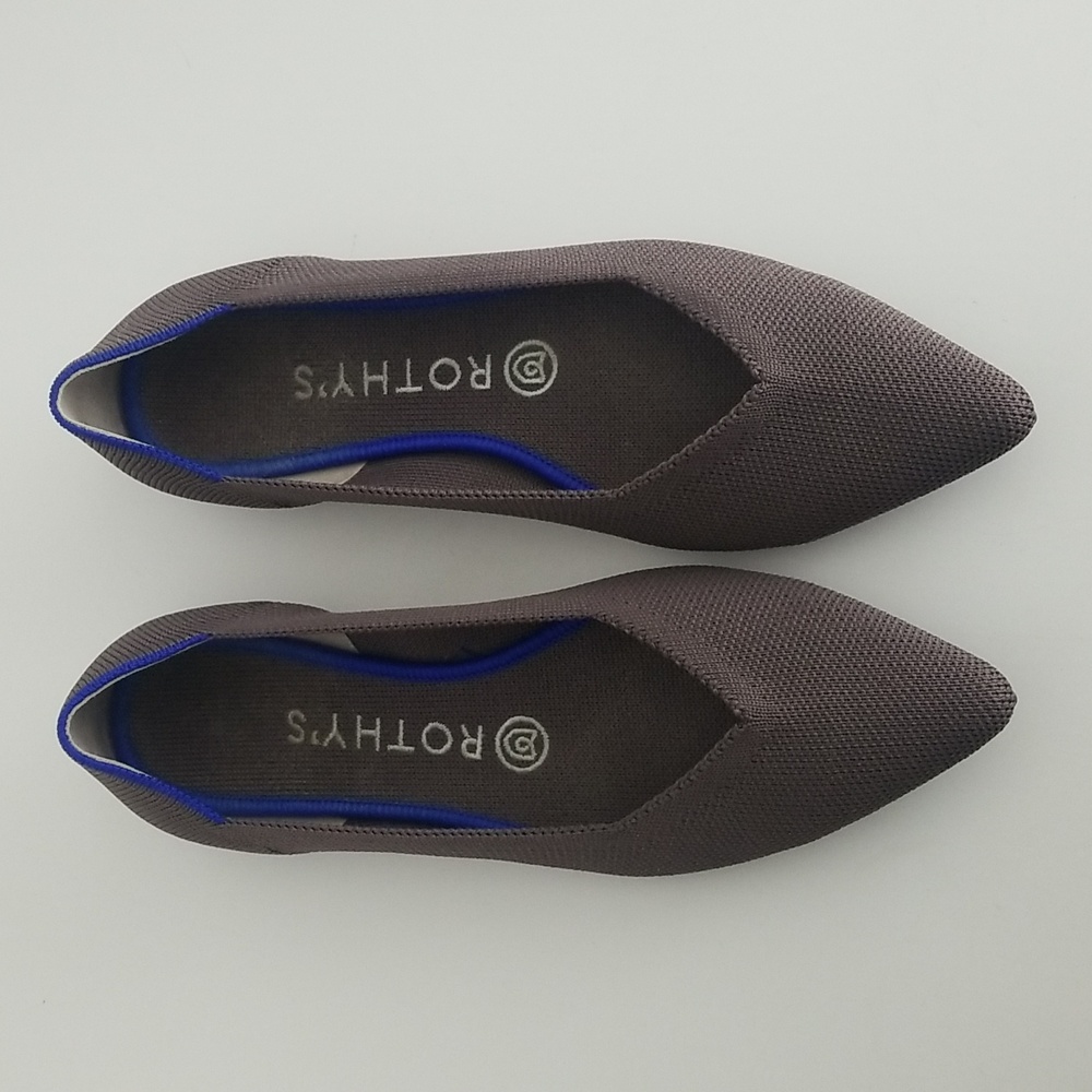 Rothy’s The Point Slip-On Dusty Purple Knit Flats 7.5
